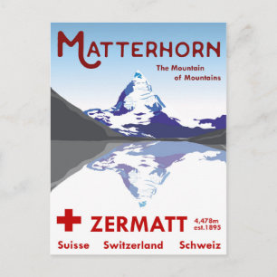 Matterhorn, Zermatt, Switzerland, Postcard