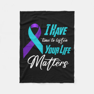 Matters Awareness Artwork Fleece Blanket