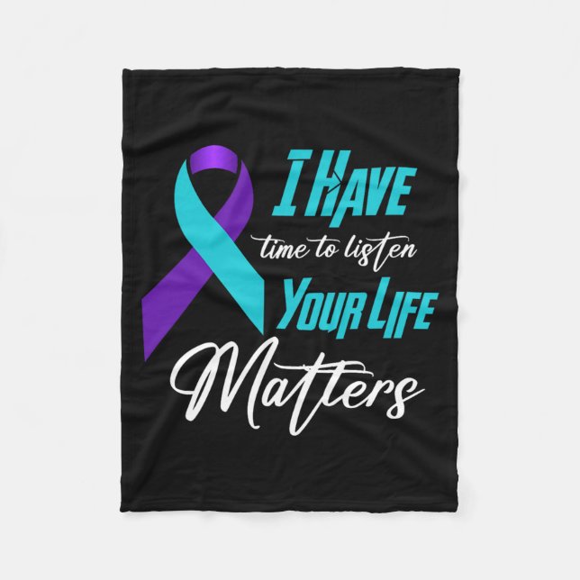 Matters Awareness Artwork Fleece Blanket (Front)