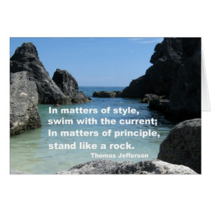Matters of principle...