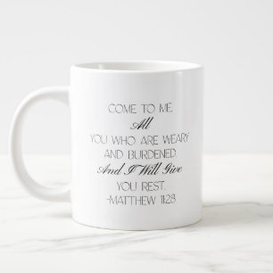 Matthew 11:28 Hope Bible Verse Mug