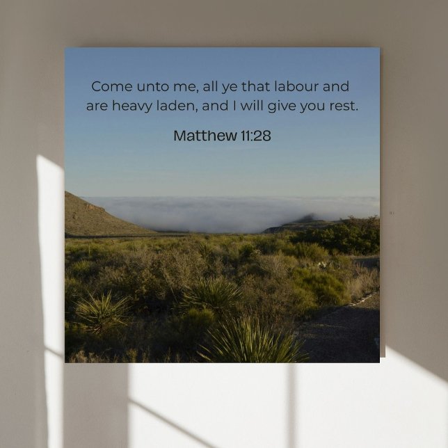 Matthew 11:28 KJV Wall Art –  Scripture Poster (Creator Uploaded)