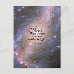 Matthew 11:30 postcard