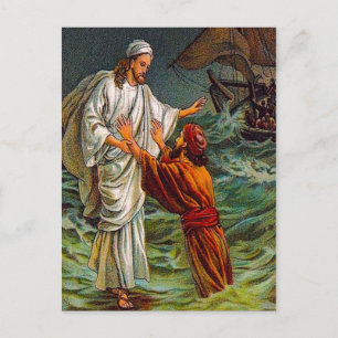Matthew 14:28-33 Lord, Save Me postcard