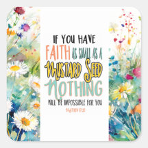Matthew 17:20 Faith as a Mustard Seed Bible Verse