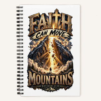MATTHEW 17:20 Faith Can Move Mountains Notebook