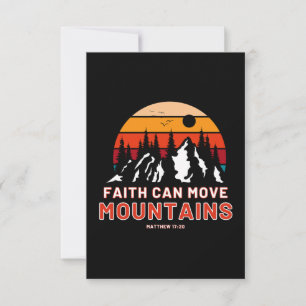 Matthew 17:20 KJV Bible Verse Greeting Card