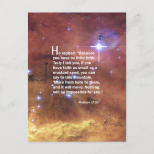 Matthew 17:20 postcard