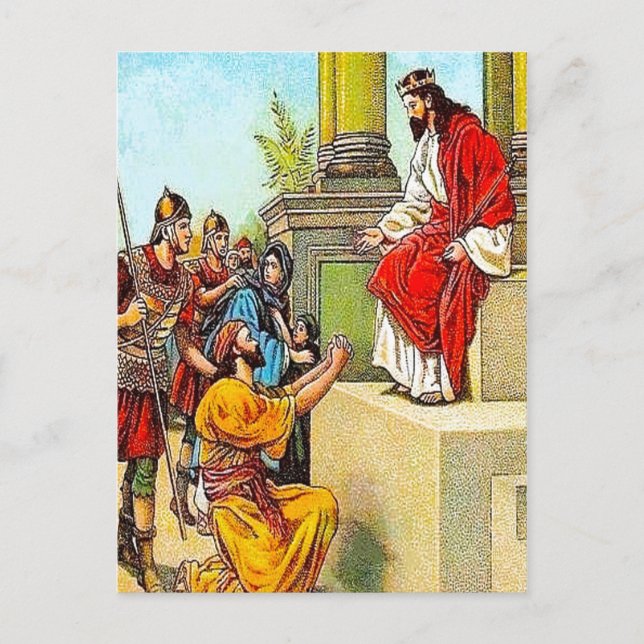 Matthew 18:21-35 The Unforgiving Servant postcard (Front)