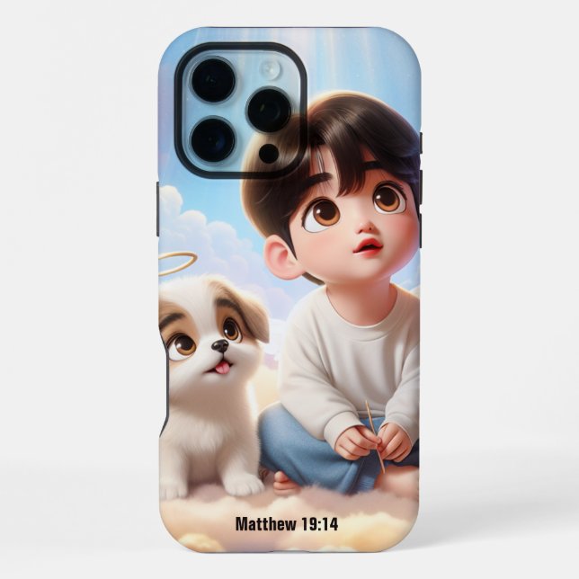 Matthew 19:14 iPhone case (Back)