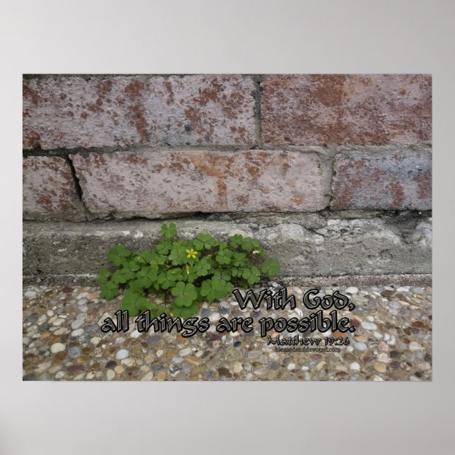 Matthew 19:26 poster (Front)