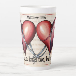Matthew 19:6 latte mug
