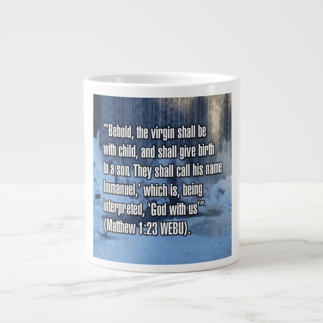 Matthew 1:23 WEBU Mug (Front)