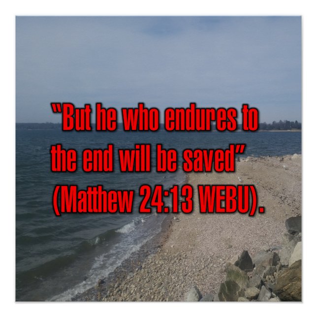 Matthew 24:13 WEBU Poster (Front)