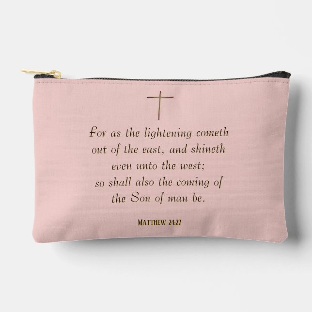 MATTHEW 24:27 “For as the lightning cometh…” Accessory Pouch (Front)