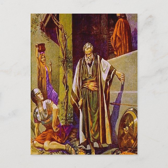 Matthew 26:69-75 Peter Denies Jesus postcard (Front)