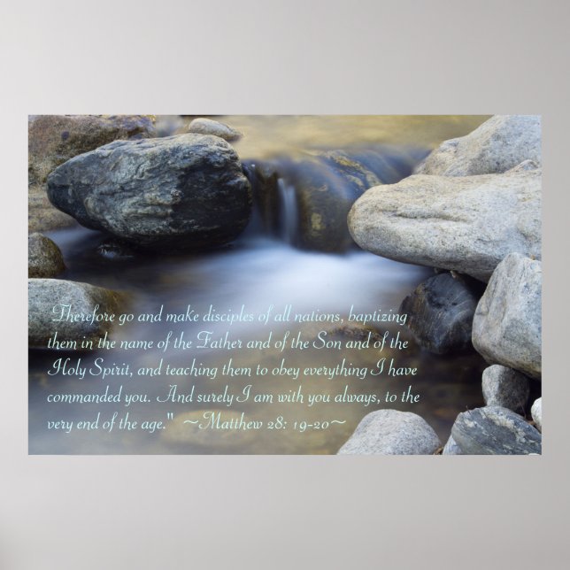 Matthew 28:19-20 Poster (Front)