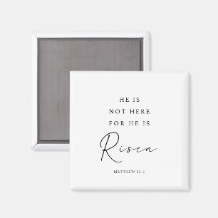 Matthew 28:6 He is Risen, Christian Easter Magnet