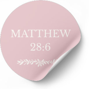Matthew 28:6 Scripture Sticker – Resurrection News