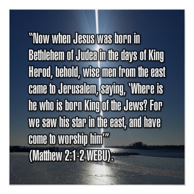 Matthew 2:1-2 WEBU Poster (Front)