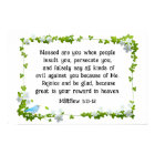 Matthew 5:11-12 Blessed are you Beatitudes Bible 