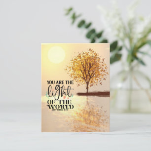 Matthew 5:14 You are the Light Bible Flat Card