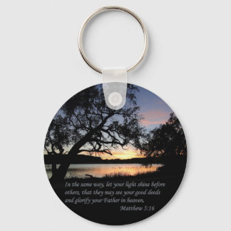 Matthew 5:16 Let Your Light Shine... Key Ring