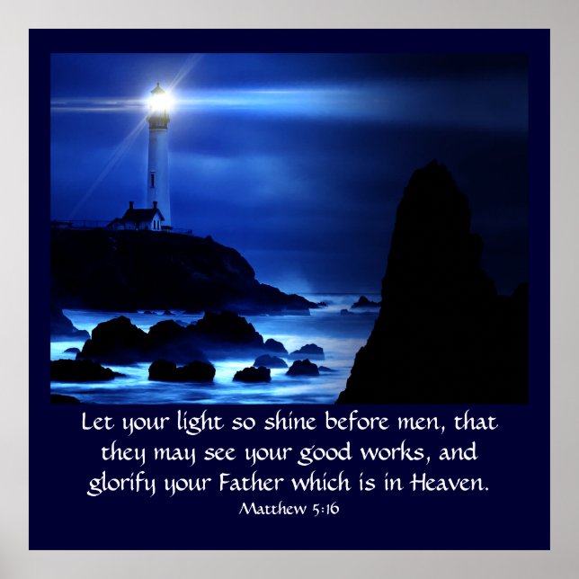 Matthew 5:16  poster (Front)