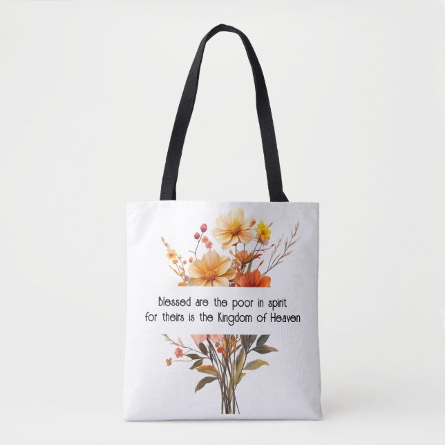 Matthew 5:3 Tote Bag (Front)