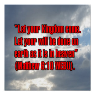 Matthew 6:10 WEBU Poster
