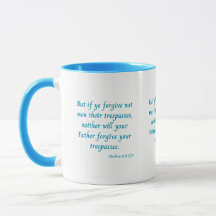 Matthew 6:15 KJV Bible Scripture Two-Tone Mug
