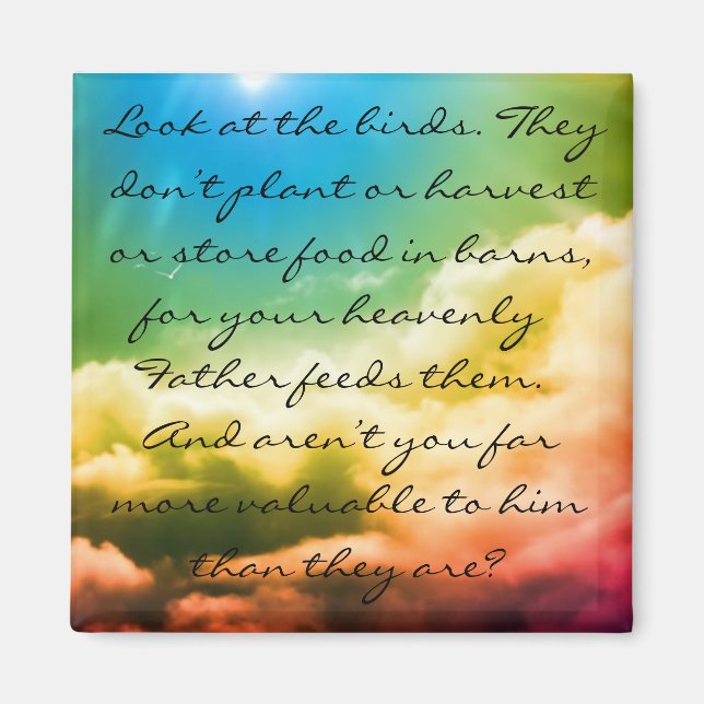 Matthew 6:26 magnet (Front)