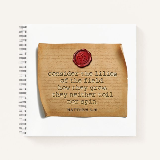 MATTHEW 6:28 Journal (Front)
