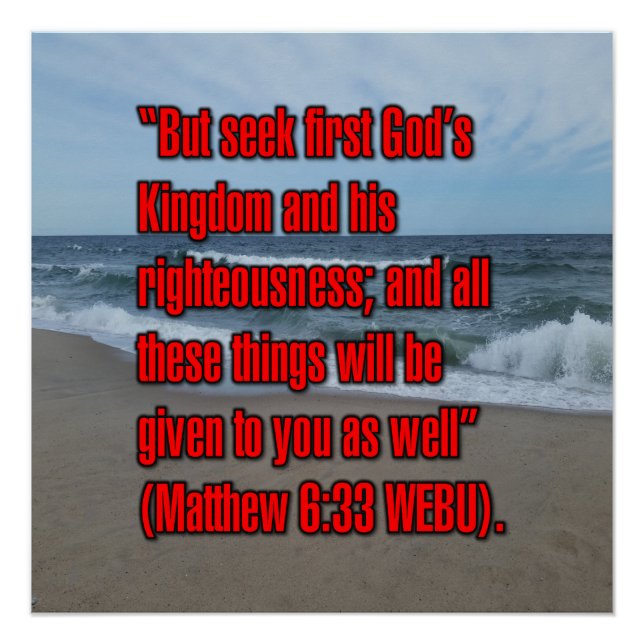 Matthew 6:33 WEBU Poster (Front)