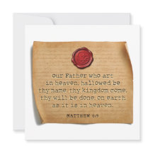 MATTHEW 6:9 - Personalised Notecard