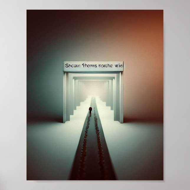 Matthew 7:13-14: “Enter through the narrow gate Poster (Front)