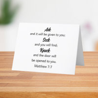 Matthew 7:7 Ask Seek Knock Bible Verse