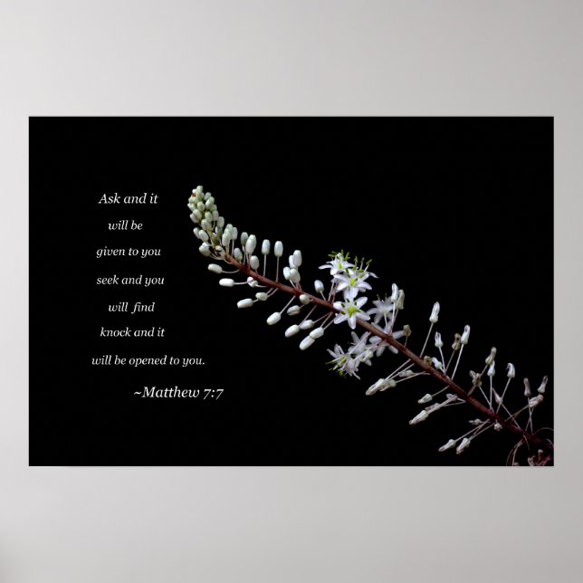 Matthew 7:7 poster (Front)