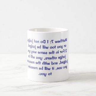 Matthew 7 coffee mug