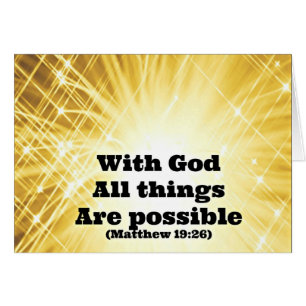Matthew Bible verse With God all things are possib