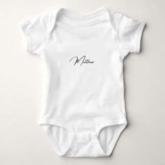  Matthew Name Design - Stylish Typography Baby Bodysuit