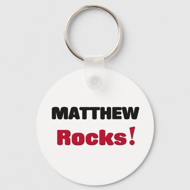 Matthew Rocks Key Ring (Front)