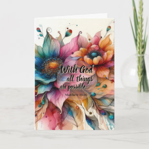 Matthew Scripture Christian Prayer Encouragement Card