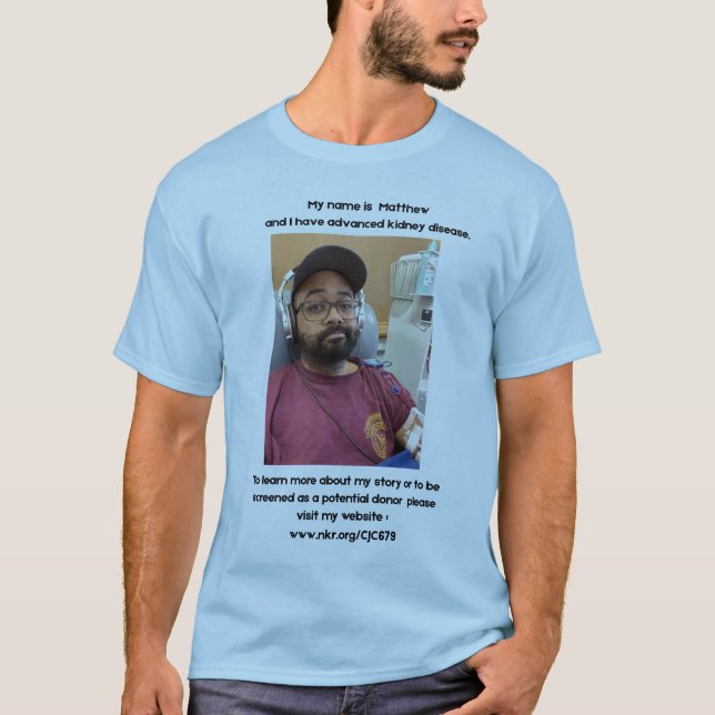 Matthew's Kidney Journey T-Shirt (Front)
