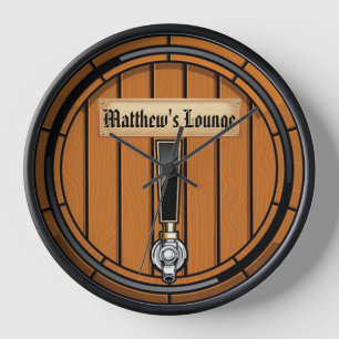Matthew's Lounge Round  Clock