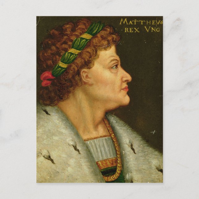Matthias I, Hunyadi Postcard (Front)