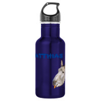 Matthias Name With A Donkey, Water Bottle