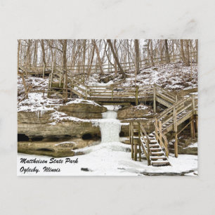 Matthiessen Illinois State Park Postcard