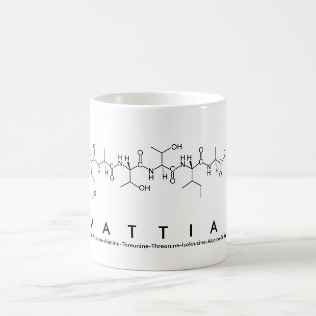 Mattias peptide name mug (Center)