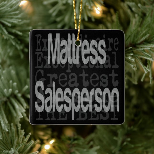 Mattress Salesperson Extraordinaire Ceramic Ornament (Tree)